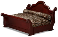 Mahogany Sleigh Pet Bed